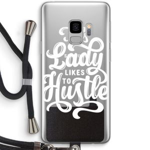 Hustle Lady: Samsung Galaxy S9 Transparant Hoesje met koord