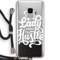 Hustle Lady: Samsung Galaxy S9 Transparant Hoesje met koord