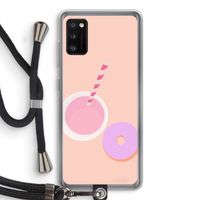 Donut: Samsung Galaxy A41 Transparant Hoesje met koord