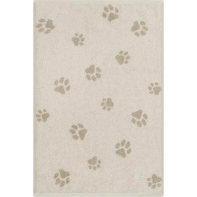 Cawö Cawo We love Dogs gemustert 6247 Handdoek 50x100 natur/beige