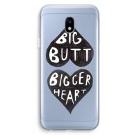 Big butt bigger heart: Samsung Galaxy J3 (2017) Transparant Hoesje