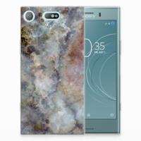 Sony Xperia XZ1 Compact | TPU | Siliconen hoesje | Marmer Grijs
