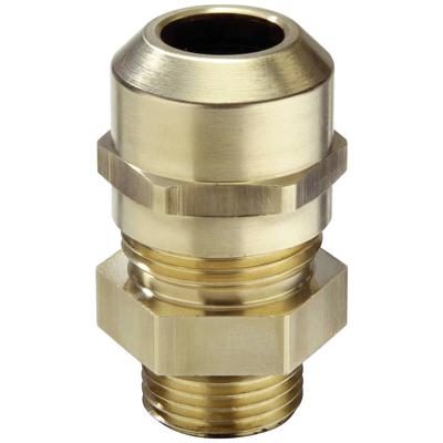 Wiska 10065102 Wartel Slagvast, Met trekontlasting, Met dichting M18 Messing Natuur 1 stuk(s)