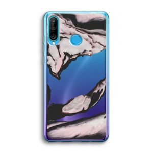 Roze stroom: Huawei P30 Lite Transparant Hoesje