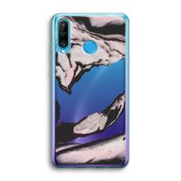 Roze stroom: Huawei P30 Lite Transparant Hoesje