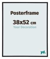 Posterlijst 38x52cm Zwart Mat Kunststof Paris
