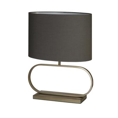 Searchlight TafellampSleek brons met grijze kap - EU92102GY