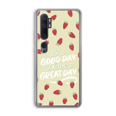 Don't forget to have a great day: Xiaomi Mi Note 10 Transparant Hoesje