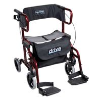 Diamond Deluxe Rollator en Rolstoel in 1 (10,3 kg) | Drive