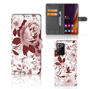 Hoesje Samsung Galaxy Note20 Ultra Watercolor Flowers