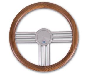 Stazo Hoepelstuurwiel 27 Teak/aluminium 40 Cm Default