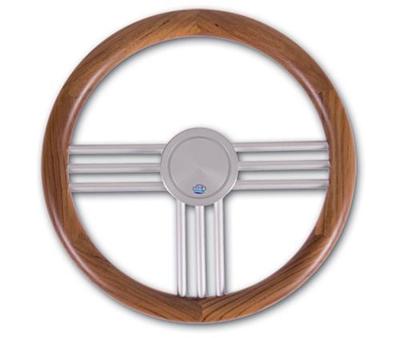 Stazo Hoepelstuurwiel 27 Teak/aluminium 40 Cm Default