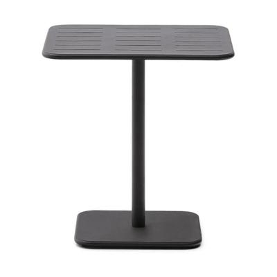 Kave Home Brai tuintafel 70x70 cm gegalvaniseerd Donkergrijs