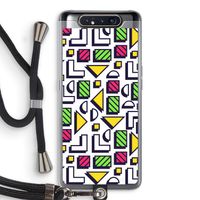 8-bit N°4: Samsung Galaxy A80 Transparant Hoesje met koord