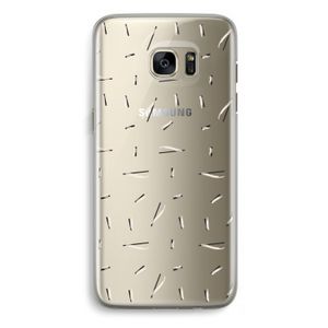 Hipster stripes: Samsung Galaxy S7 Edge Transparant Hoesje