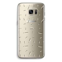 Hipster stripes: Samsung Galaxy S7 Edge Transparant Hoesje