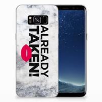 Samsung Galaxy S8 | Siliconen hoesje | met naam Already Taken White