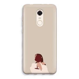 I drink wine: Xiaomi Redmi 5 Transparant Hoesje