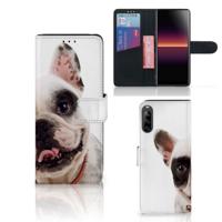 Sony Xperia L4 | Telefoonhoesje | Met pasjeshouder | Franse Bulldog