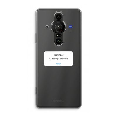 Reminder: Sony Xperia Pro-I Transparant Hoesje