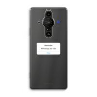 Reminder: Sony Xperia Pro-I Transparant Hoesje