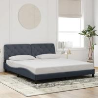 Bedframe zonder matras 180x200 cm fluweel donkergrijs