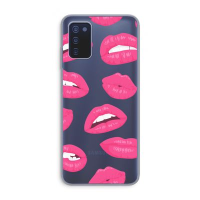 Bite my lip: Samsung Galaxy A03s Transparant Hoesje