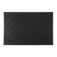 Home deco factory Deurmat - anti slip - rubber - zwart - 40 x 60 cm - schoonloopmat - met reli?f Home deco factory Deurmat - anti slip - rubber - zwart - 40 x 60 cm - schoonloopmat - met reli?f