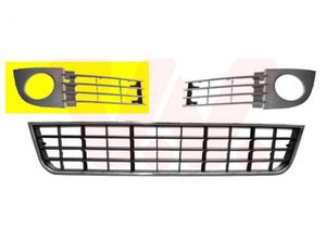 Ventilatiegrille, bumper ** Equipart ** VAN WEZEL, Inbouwplaats: Rechts voor, u.a. fÃ¼r Audi