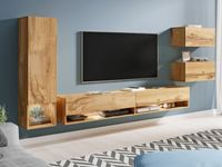 Tv-meubel set AMOS 5 deuren wotan eik - thumbnail