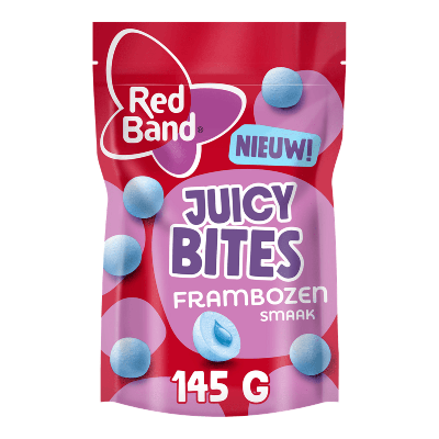 Red Band juicy bites frambozensmaak (8x 145gr)