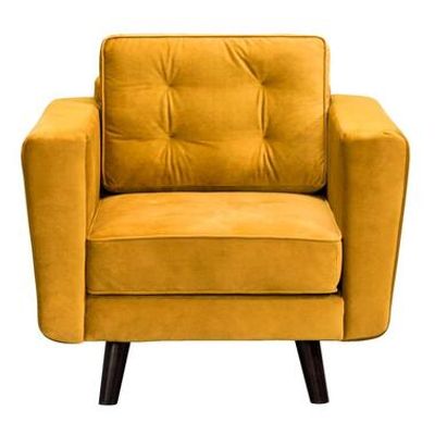 Fauteuil Bristol - stof - geel