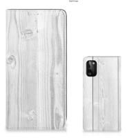 Samsung Galaxy A41 Book | Wallet Case | White Wood