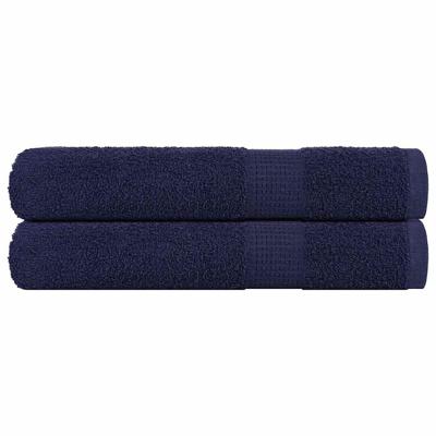 Handdoeken 2 st 100x200 cm 360 g/m 100% katoen marineblauw