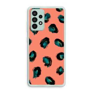 Pink Cheetah: Samsung Galaxy A52s 5G Transparant Hoesje