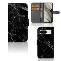 Google Pixel 8 | Bookcase | Marmer Zwart - Origineel Cadeau Vader