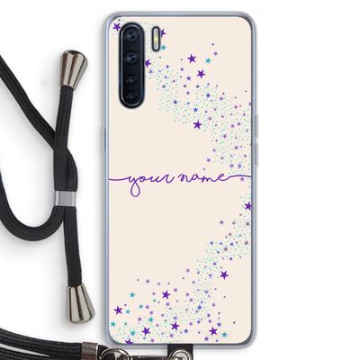 Sterren: Oppo A91 Transparant Hoesje met koord
