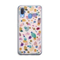 Terrazzo Memphis Pink: Samsung Galaxy A40 Transparant Hoesje