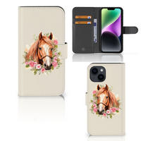 Telefoonhoesje met Pasjes voor iPhone 15 Paard - thumbnail