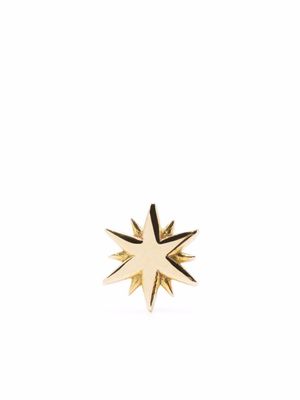 Djula boucle d'oreille Solo Bar en or 18ct pavée de diamants