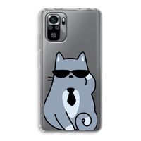 Cool cat: Xiaomi Redmi Note 10S Transparant Hoesje