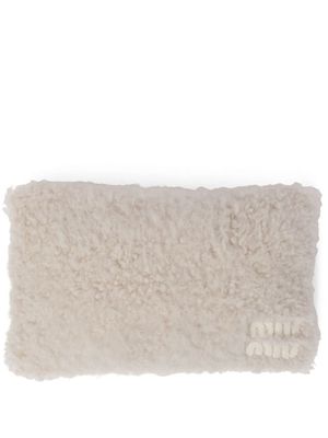 Miu Miu coussin à design rectangulaire - Blanc