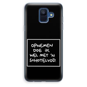 Schotelvod: Samsung Galaxy A6 (2018) Transparant Hoesje