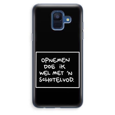 Schotelvod: Samsung Galaxy A6 (2018) Transparant Hoesje