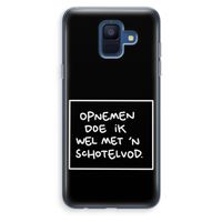 Schotelvod: Samsung Galaxy A6 (2018) Transparant Hoesje