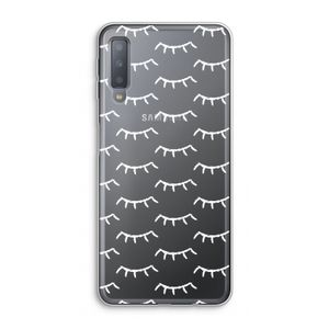 Wimpers: Samsung Galaxy A7 (2018) Transparant Hoesje