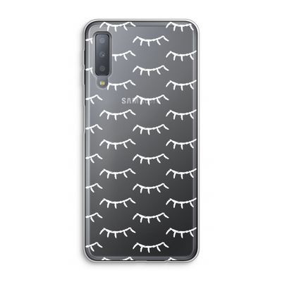 Wimpers: Samsung Galaxy A7 (2018) Transparant Hoesje