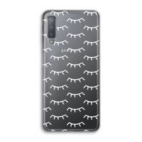 Wimpers: Samsung Galaxy A7 (2018) Transparant Hoesje