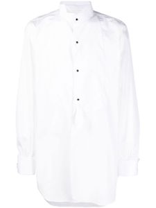 Maison Margiela chemise longue en popeline - Blanc