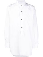 Maison Margiela chemise longue en popeline - Blanc